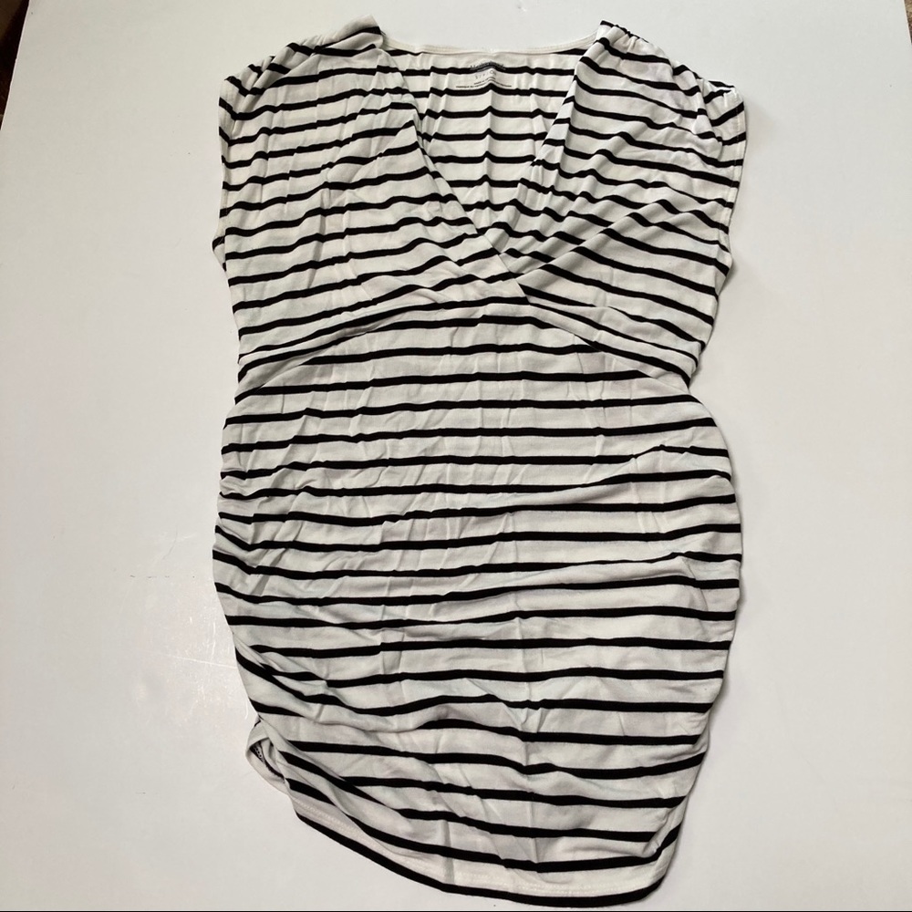 Motherhood maternity nursing cross front stripe